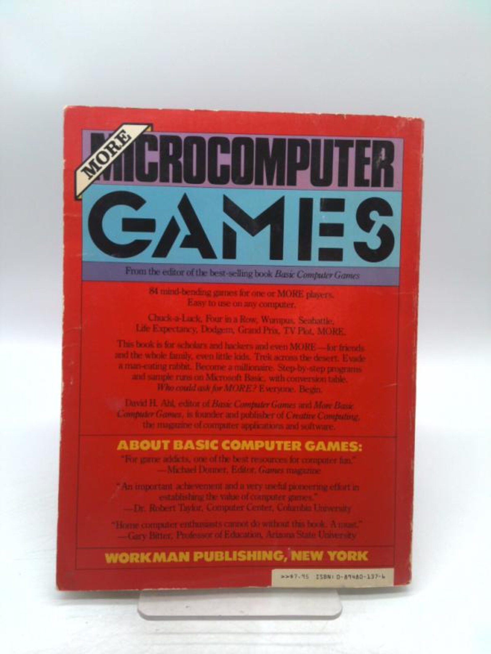 More Basic Computer Games by David H. Editor Ahl - Etsy