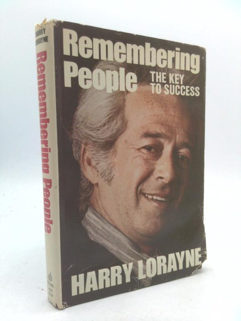 Remembering People: the Key to Success by Harry LORAYNE - Etsy