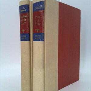 2 Book Lot: Shadow on the Trail and West of the Pecos by Zane Grey