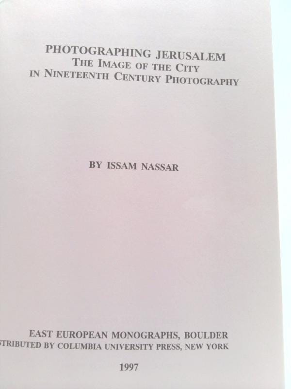 洋書 Photographing Jerusalem by Issam Nassar Photographing Jerusalem by Issam Nassar