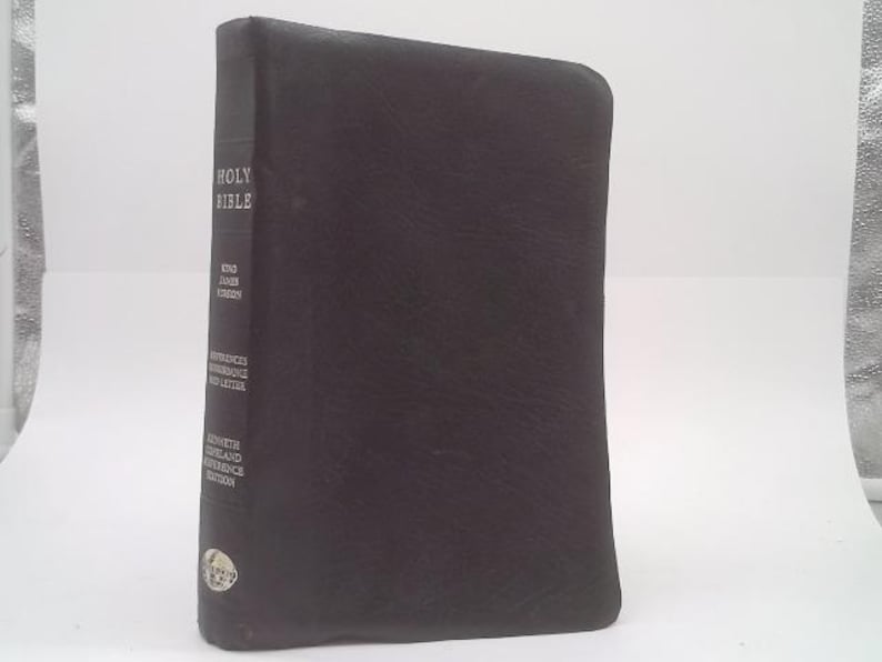 Holy Bible King James Version Kenneth Copeland Reference Edition Black Handbound Leather 1972 by Kenneth image 1