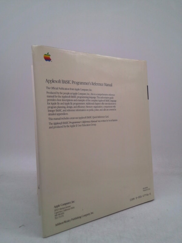 The Applesoft Basic Programmer's Reference Manual by Scot Kamins - Etsy