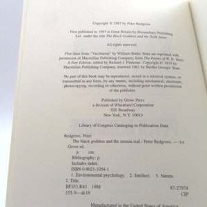 The Black Goddess and the Unseen Real by Peter Redgrove afbeelding 2