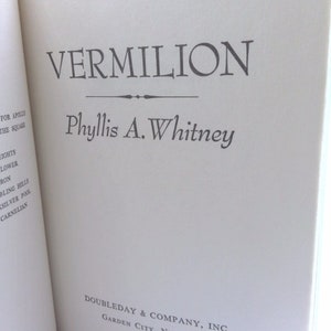 Vermilion by Phyllis A. Whitney image 3