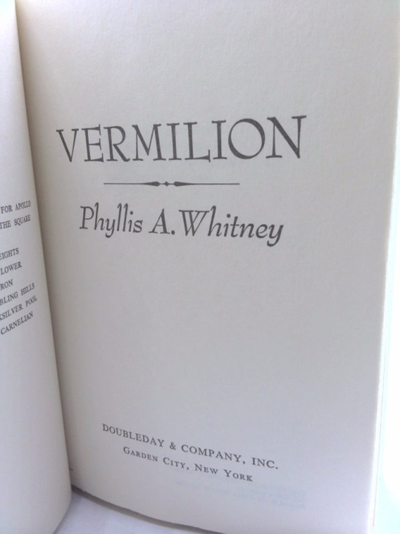 Vermilion by Phyllis A. Whitney image 3