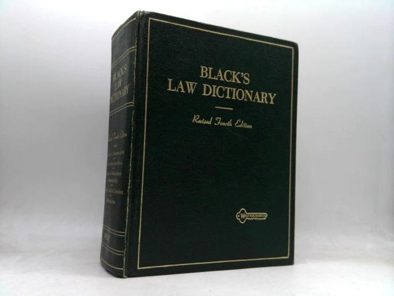 Black's Law Dictionary Revised Fourth Edition by Henry Campbell Black zdjęcie 1