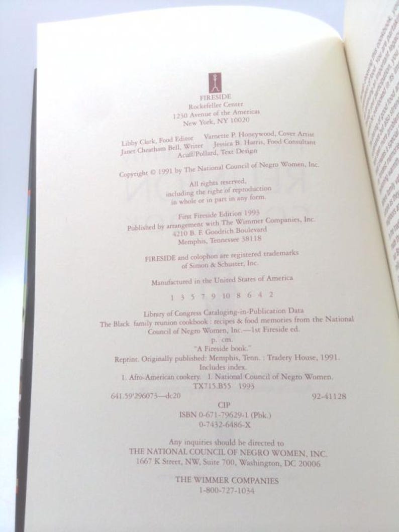 The Black Family Reunion Cookbook by National Council of Negro Women image 2