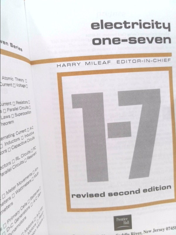 Electricity One-seven (second Edition) by Mileaf - Etsy