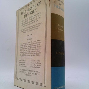 The New Dictionary of Thoughts by Tryon Edwards | Etsy