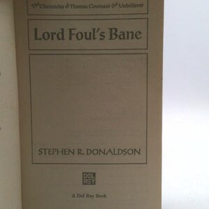 Lord Foul's Bane (The Chronicles of Thomas Covenant the Unbeliever, Book 1) by Stephen Donaldson image 2
