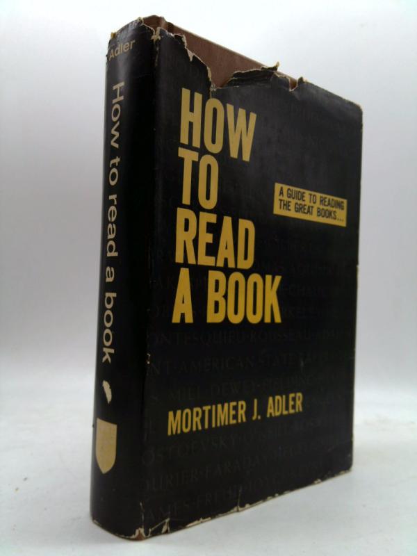 How to Read a Book by Mortimer J. Adler - Etsy