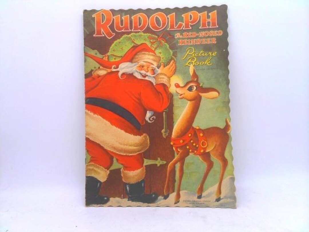 Rudolph the Red Nosed Reindeer Picture Book by Robert L. May - Etsy