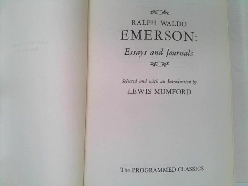 Ralph Waldo Emerson: Essays and Journals (The Programmed Classics) by Ralph Waldo Emerson image 2