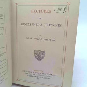 Lectures and Biographical Sketches (Riverside Ed. Vol. X of Emerson's Complete Works) by Ralph Waldo Emerson image 2