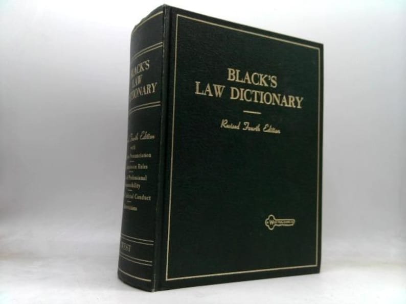 Black's Law Dictionary Revised Fourth Edition by Henry Campbell Black image 1