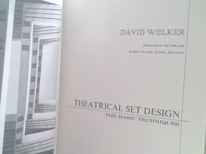 Theatrical Set Design, the Basic Techniques by David Welker - Etsy
