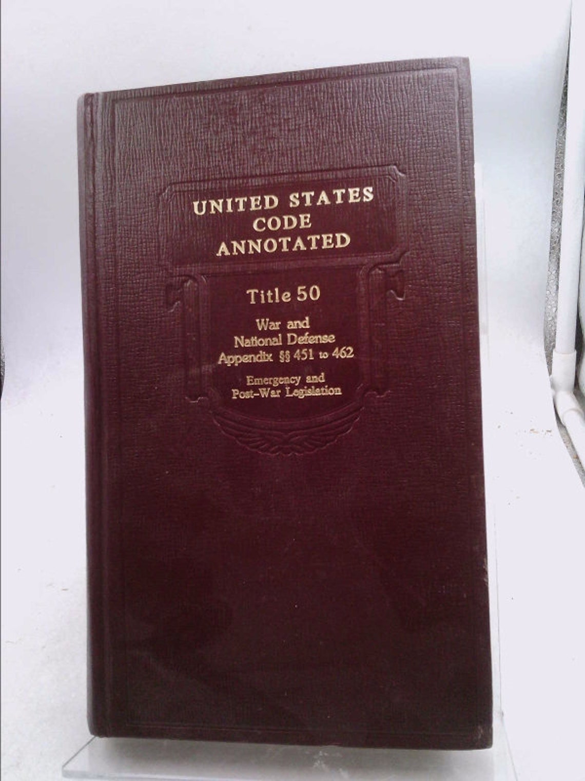 United states code annotated title 50 war and national etsy