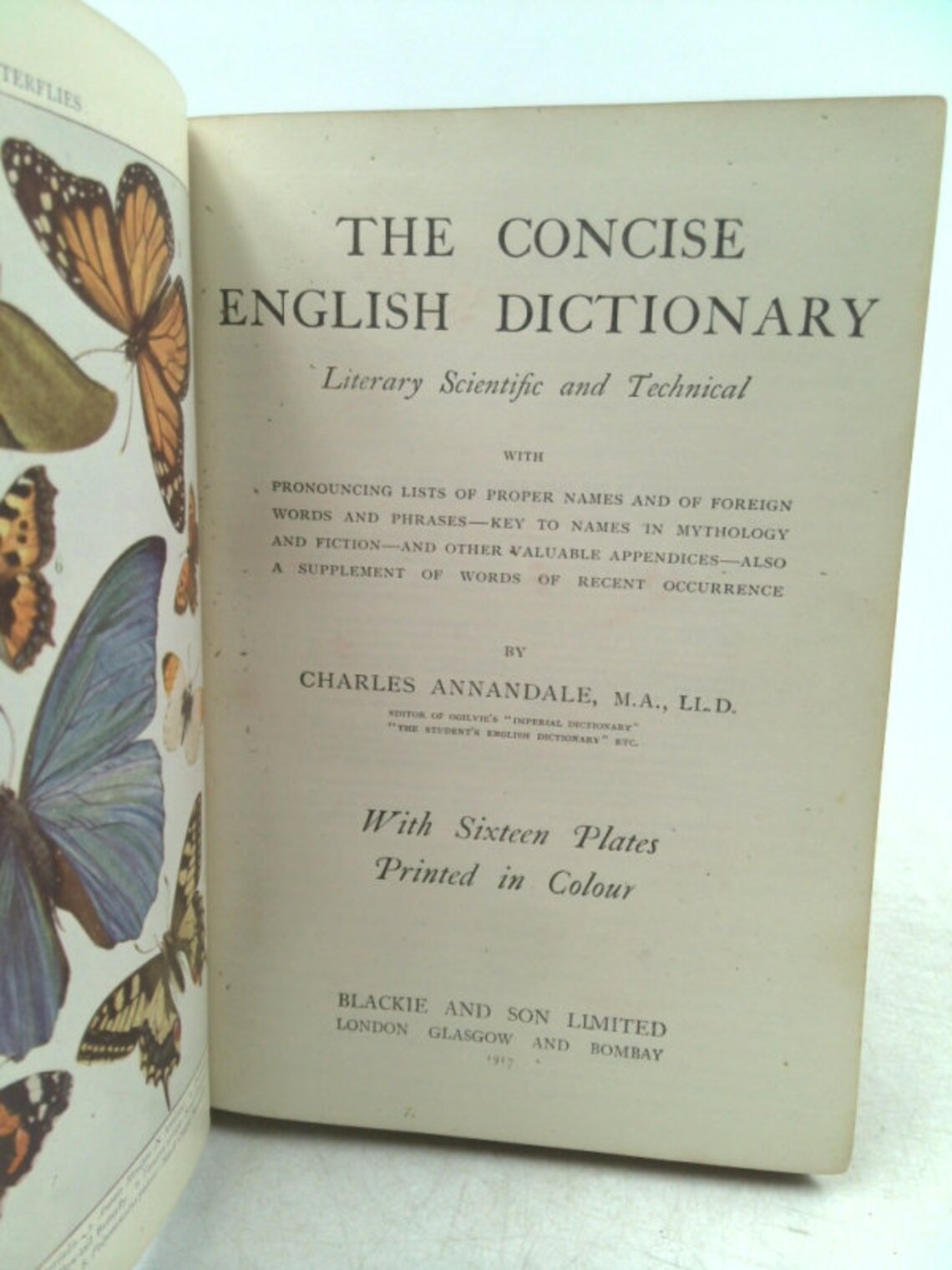 The Concise English Dictionary Literary Scientific and Etsy