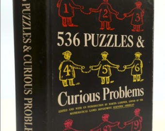 536 Puzzles & Curious Problems Henry Ernest Dudeney 1967 1st HC DJ