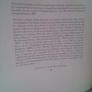 The Essays of Ralph Waldo Emerson by Ralph Waldo Emerson image 2