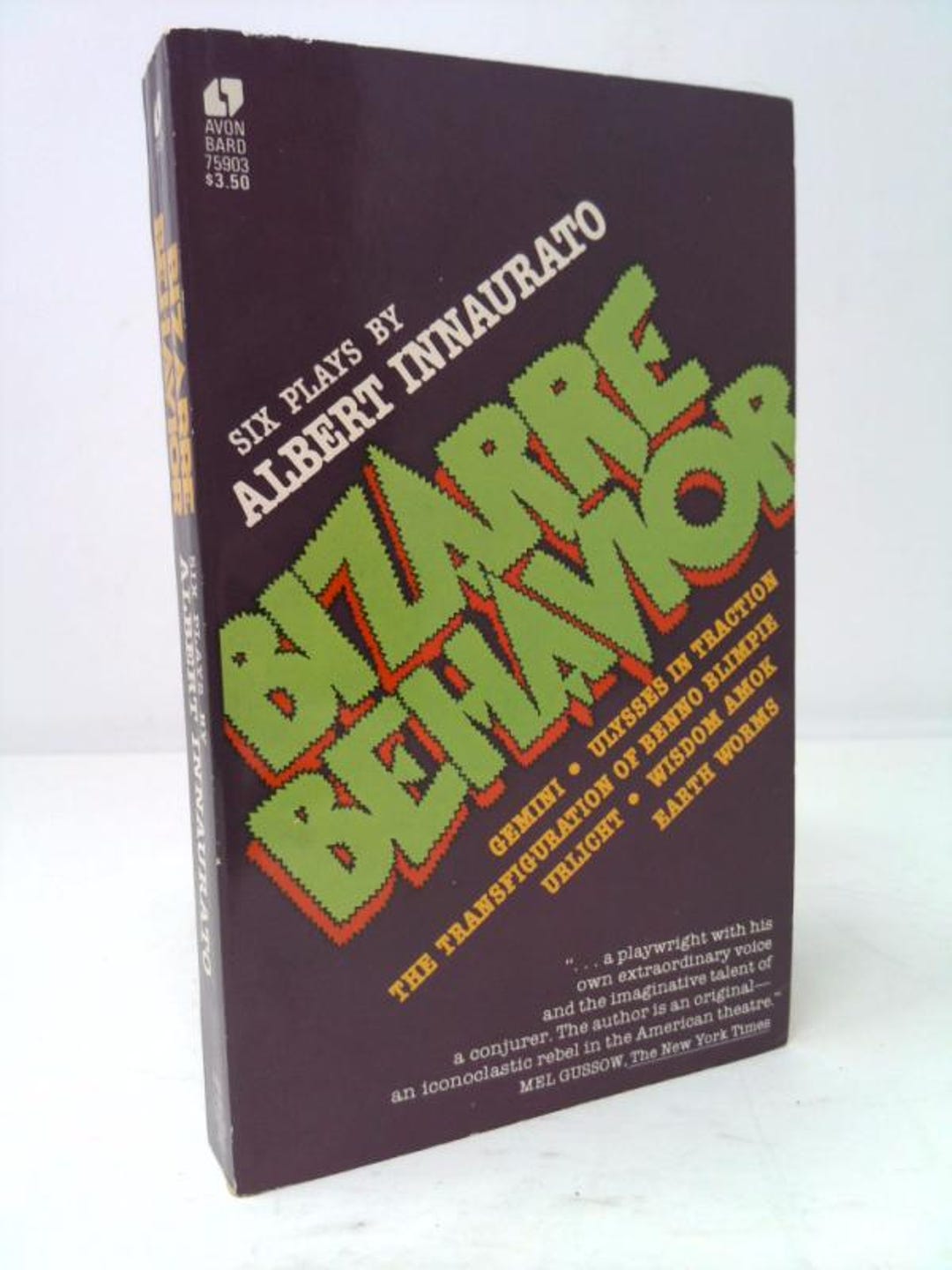 Bizarre Behavior Machine Bizarre Behavior: Six Plays (A Bard Book) by Albert Innaurato - Etsy