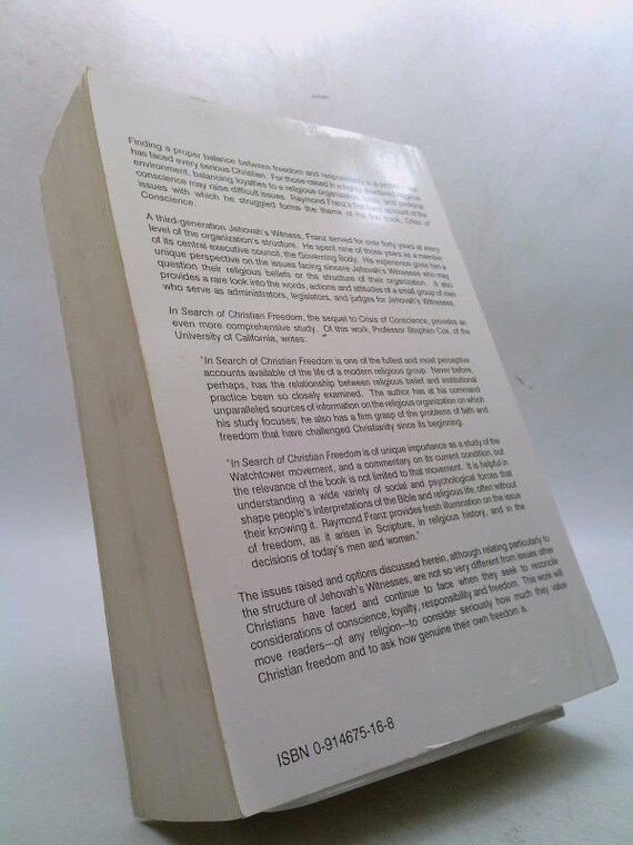 In Search of Christian Freedom by Raymond Franz - Etsy