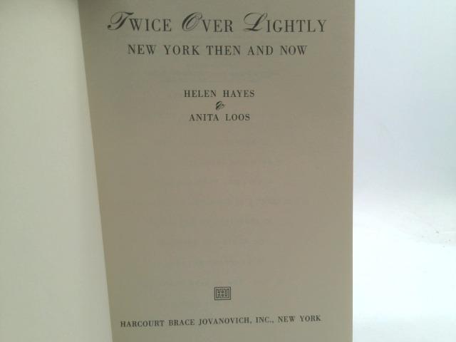 Twice Over Lightly: New York Then and Now by Helen Hayes - Etsy