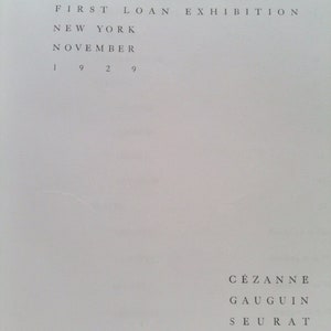 The Museum of Modern Art First Loan Exhibition New York November 1929 by Trustees of the Museum of Modern Art image 2