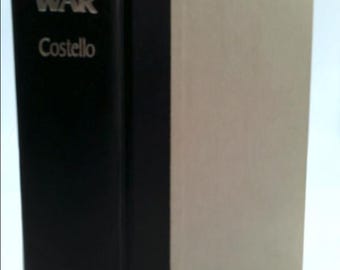 May include: A black hardcover book with the title "The Pacific War" and the author's name "Costello" printed in silver lettering. The book is published by Rawson Wade.