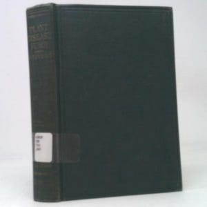 May include: A hardcover book with a dark green cover and spine. The title "PLANT DISEASE FUNGI" is printed in gold lettering on the spine. A white sticker is affixed to the spine. The book is standing upright against a white background.