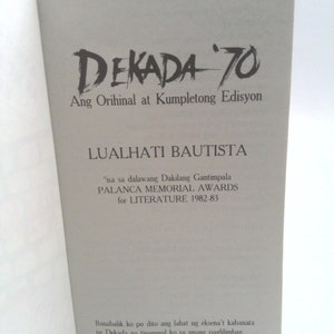 Dekada '70 by Lualhati Bautista image 2