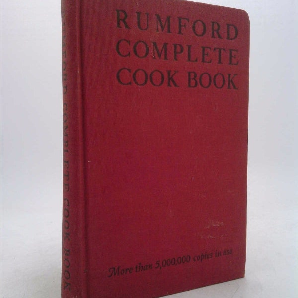 1948 Rare Cook Book Rumford Complete Cook Book [Hardcover] Unknown by unknown