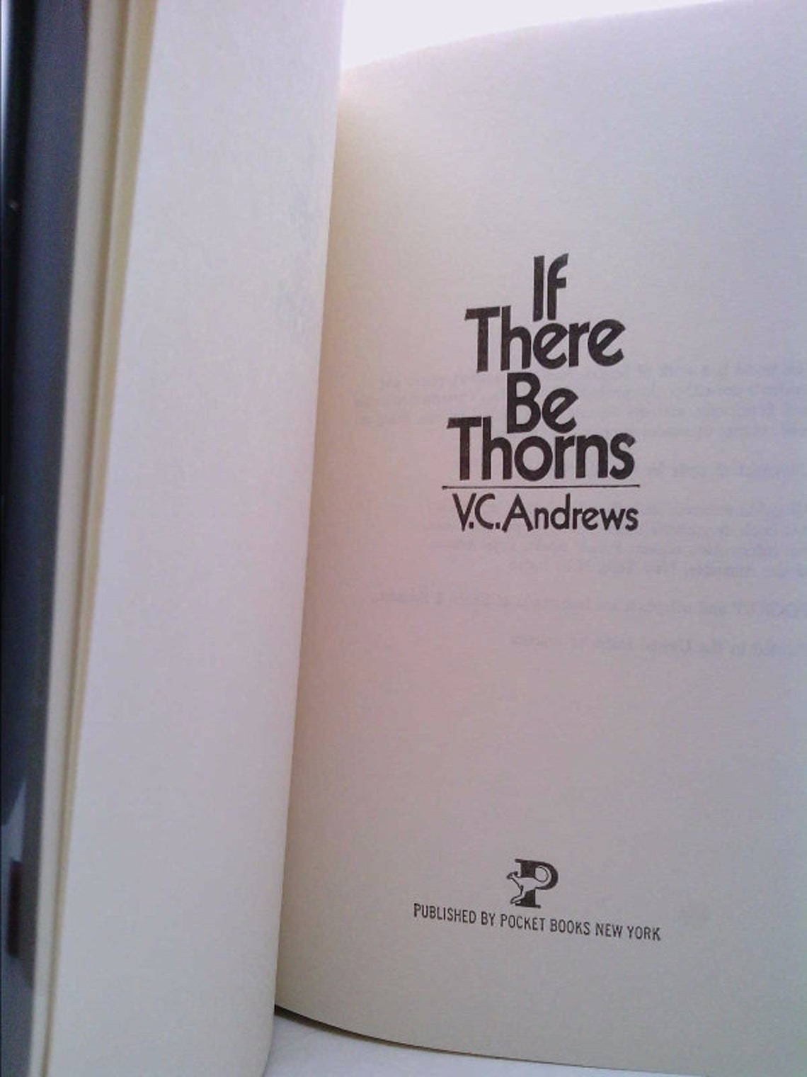 If There Be Thorns by V.C. Andrews If There Be Thorns by V.C. Andrews