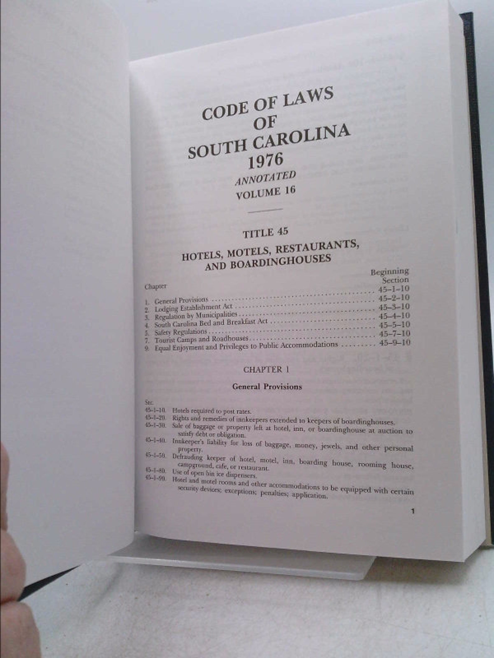 Code of Laws of South Carolina 1976 Revised 1987 Volume 16 Etsy