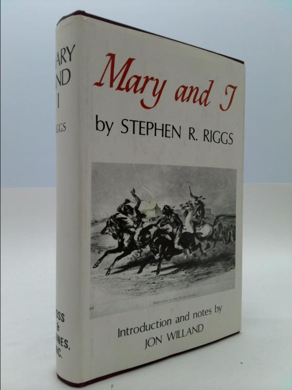 Stephen Riggs Mary and I;: Forty Years With the Sioux by Stephen Return Riggs - Etsy