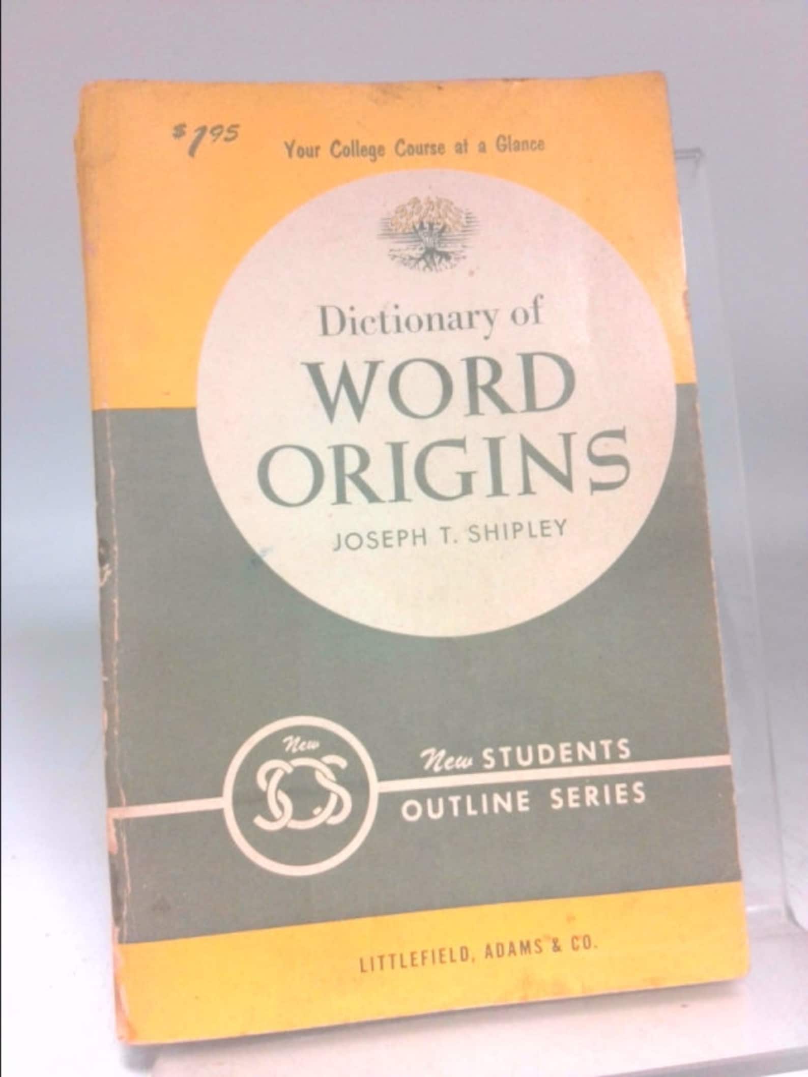 Dictionary of Word Origins New Students Outline Series Etsy