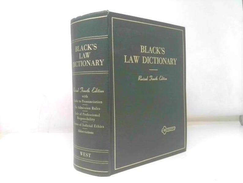 Black's Law Dictionary Revised Fourth Edition by Henry Campbell Black image 1