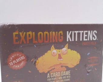 Exploding Kittens Party Pack - 2-10 Players - Ages 7+ - 15 Minutes to Play - Party Sized High Stakes Card Game - Party Game, Family Game...