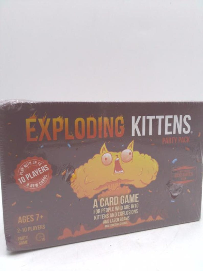 Exploding Kittens Party Pack - 2-10 Players - Ages 7+ - 15 Minutes to Play - Party Sized High Stakes Card Game - Party Game, Family Game... image 1