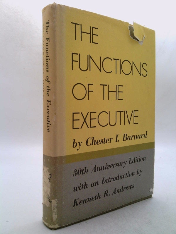 洋書 the functions of the executive The Functions of the Executive - Wikipedia