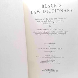 Black's Law Dictionary With Pronunciations (5Th Edition) by MA Henry Campbell Black Bild 2