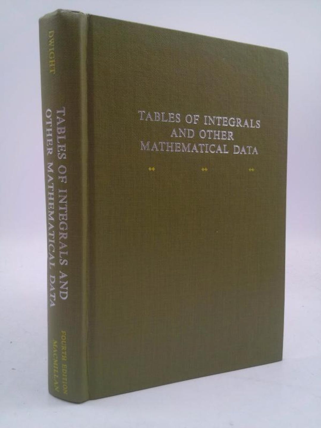 Tables of Integrals and Other Mathematical Data - 4th Edition by ...