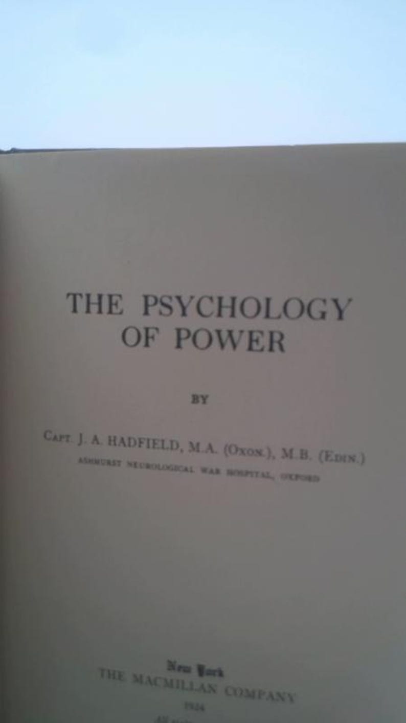 The Psychology of Power by J. A Hadfield Bild 2