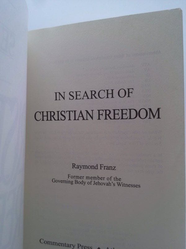 In Search of Christian Freedom by Raymond Franz - Etsy