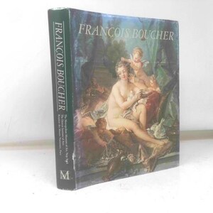 May include: A hardcover book titled "FRANCOIS BOUCHER" with a painting on the cover. The artwork depicts a nude woman with cherubs in a classical style. The spine is green with white text.