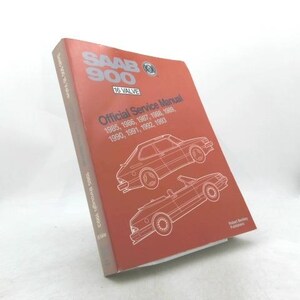May include: A red Saab 900 Official Service Manual. The cover features the Saab logo, the text "16 Valve", and the years 1985-1993. Outlines of a coupe and convertible are also visible.