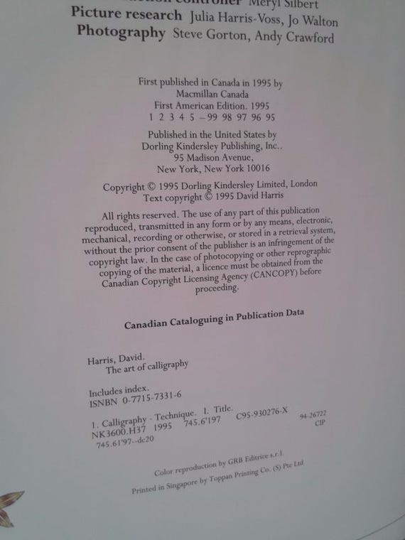 The Art of Calligraphy a Practical Guide to the Skills and