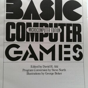 Basic Computer Games: Microcomputer Edition by David H. Ahl afbeelding 2