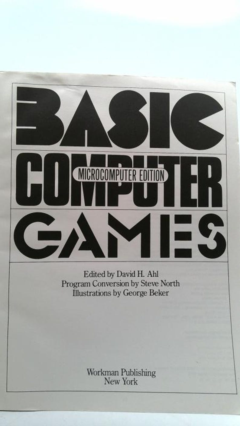 Basic Computer Games: Microcomputer Edition by David H. Ahl afbeelding 2
