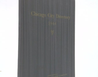 Chicago City Directory, 1844 by The Aetna Insurance Company